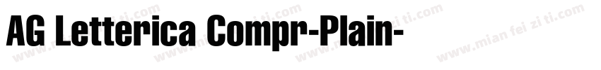 AG Letterica Compr-Plain字体转换